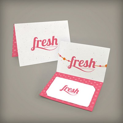 Double-Sided Small Folded Seed Paper Gift Card Holders