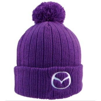 Knit Pom Beanie With Cuff